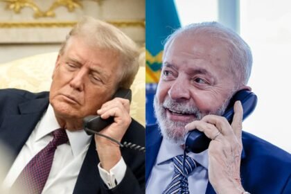 Em conversa de 30 minutos com Trump, Lula pede fim do “tarifaço”.